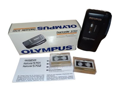 Olympus Pearlcorder S 701 microcassette Recorder Wiedergabegerät Unbenutzt Neu