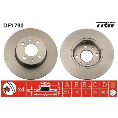 2x Bremsscheibe hinten für Lancia Delta 3 844 Lybra 839 SW Thema 834 | 26240585