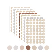 378 PCS Screw Hole Stickers 7 Sheets 54 in 1 Hole Covers, 7 Colors