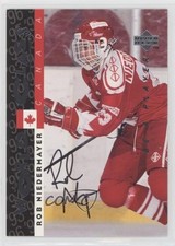 1995-96 Upper Deck Be a Player Auto Rob Niedermayer #S184 Auto 9lz