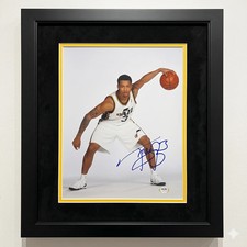 Trey Burke Utah Jazz Signed Basketball 11x14 Custom Framed Photo PSA