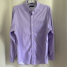Banana Republic Men  s M Soft Wash Lavender Purple Button Down Shirt Read