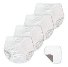 EZ Moms 4 Packs Soft Diaper Covers for Toddler Girls Reusable 4T