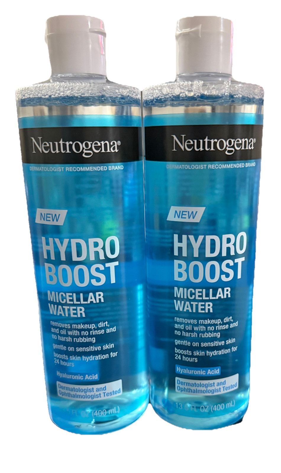 Neutrogena Hydro Boost Triple Micellar Water Hyaluronic Acid 400Ml (2 Pack)