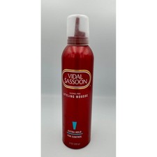 Vintage 1990s Vidal Sassoon Alcohol-Free Styling Mousse Extra Hold 8 oz