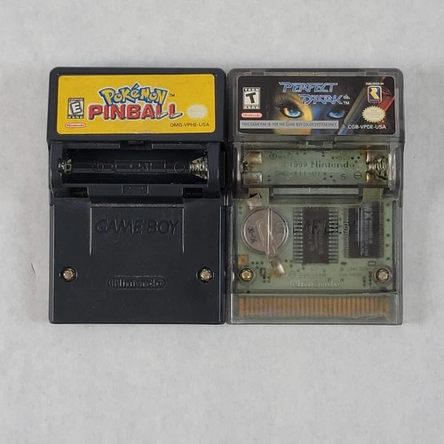 Pokemon Pinball & Perfect Dark - Game Boy Color - [PARTS/REPAIR]