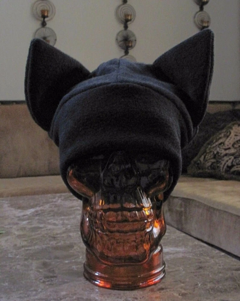 Cat Ears Winter Warm Fleece Beanie Hat in Several Sizes and Colors XXS - XXL