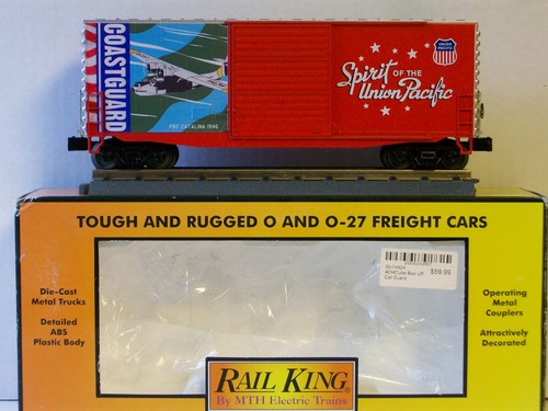 MTH Railking Union Pacific Coast Guard 40 ft High Cube Box Car - Art.-Nr. 30-74924 - Bild 8 von 9