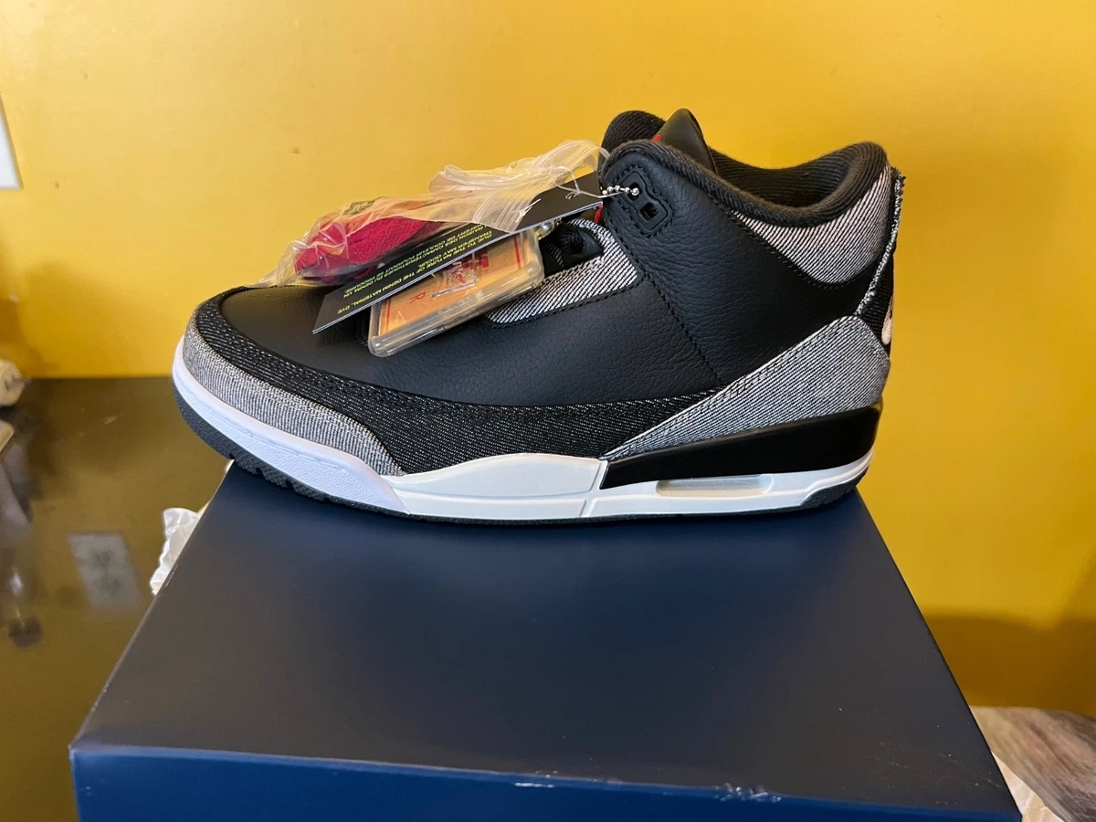 Levi's x Air Jordan 3 Retro SP Black Denim for Sale | Authenticity