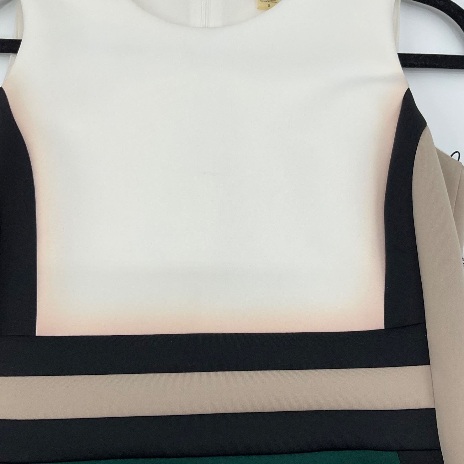 Calvin Klein Cream Colorblock Dress Sz 8 thumbnail 3