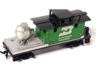 HO Scale Tyco Burlington Northern Searchlight Car in New Condition, Tested — photo 2