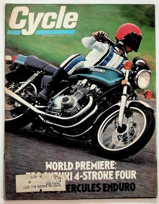 Cycle Magazine September 1976 Suzuki GS750 4-Stroke Four Motorcycle