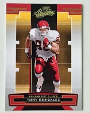 TONY GONZALEZ  2005 Donruss Playoff Football Card # 75- Absolute Memorabilia
