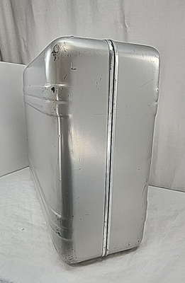 Vintage Zero Halliburton Aluminum Suitcase Silver 26x18x8 Combo