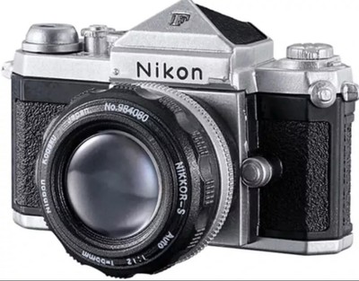 Nikon F Nikkor-S Auto 55mm F1.2 Miniature Camera Capsule Toy Gacha Bandai New