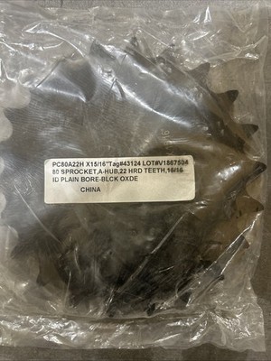 Peer Chain Palin Bore Sprockets 15/16'' PC80A22H  Black-Oxde