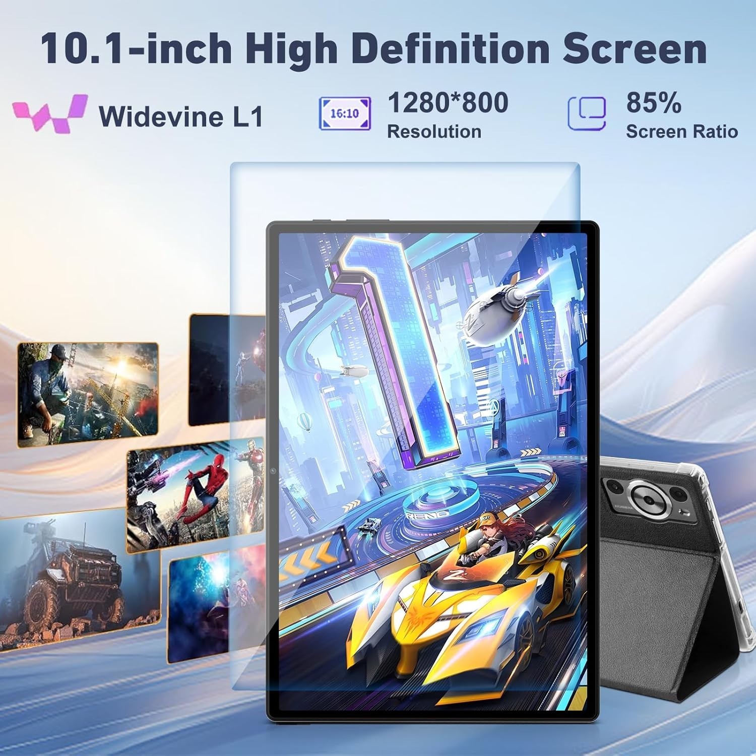 2026 Tablet 10 Pollici Android 15 con Gemini AI, 30GB RAM+128GB ROM (TF 2TB), GMS, foto 6