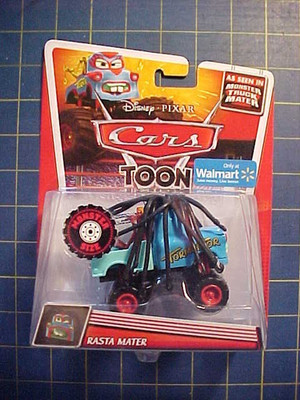 DISNEY PIXAR CARS TOON RASTA MATER DELUXE! MONSTER TRUCK MATER