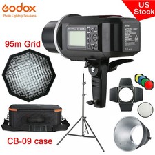 Godox AD600BM 204G HSS Flash BD-04 95cm Grid Softbox CB-09 Bag AD-R6 Light Stand