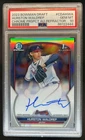 2023 Bowman Draft Hurston Waldrep Chrome Auto Refractor 1st #403/499 PSA 10