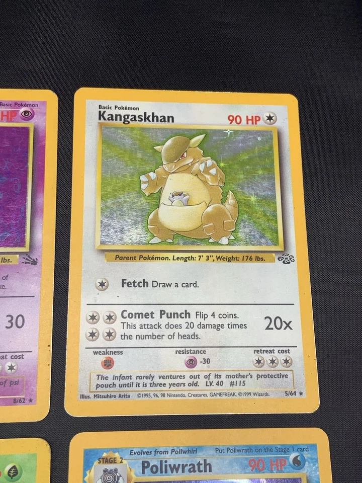 Vintage Holo Rare Pokemon Card Lot WOTC Era Only - Base Set 2, Fossil, Jungle - Image 4 of 4