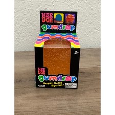 Schylling NeeDoh Gumdrop Squishy Fidget Toy Orange 2.5" New Sealed