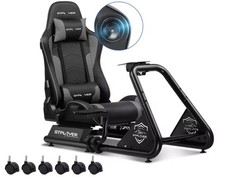 GTPLAYER Racing Simulator Cockpit with Seat & Steering Wheel Stand