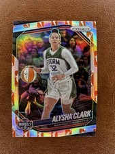2025 Panini Prizm WNBA Logofractor Prizm Exclusive Alysha Clark #129 Mystics