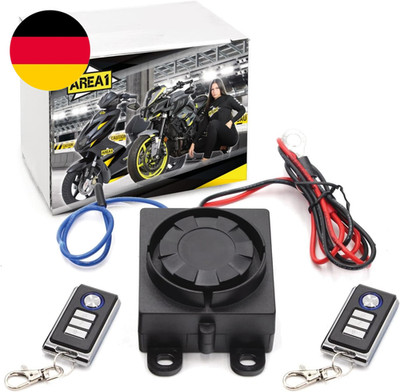 Area1 Universal 12V Motorrad Motorroller Alarmanlage Easy 2 Fit Einfache Montage