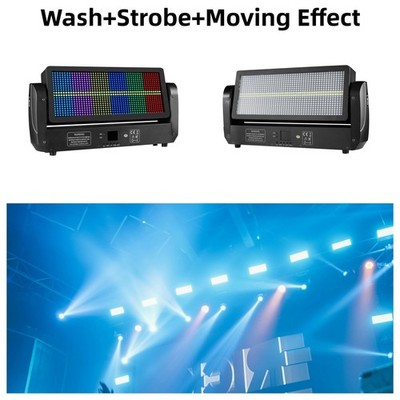 2X stage back light rgbw strobe effect led moving head wash light dmx512 auto US