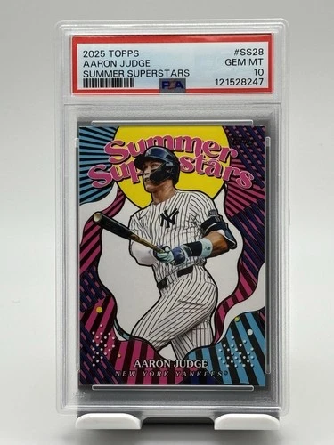 2025 Topps - Summer Superstars Aaron Judge #SS-28 Yankees PSA 10 POP 2