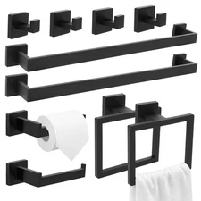 10 Pieces Bathroom Accessories Set 24 inch Towel Bar, Towel Racks for Bathroom