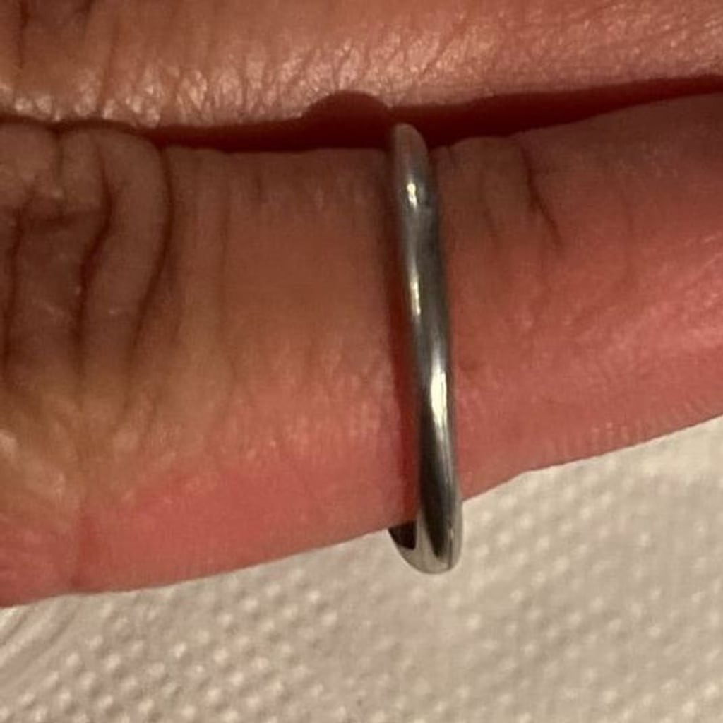 Sterling Silver Seed Bead Stacking Ring, Size 7. - image 4