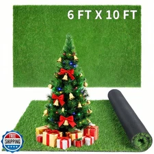 XLX TURF Indoor Outdoor Fake Grass Rug for Christmas Flooring Dec