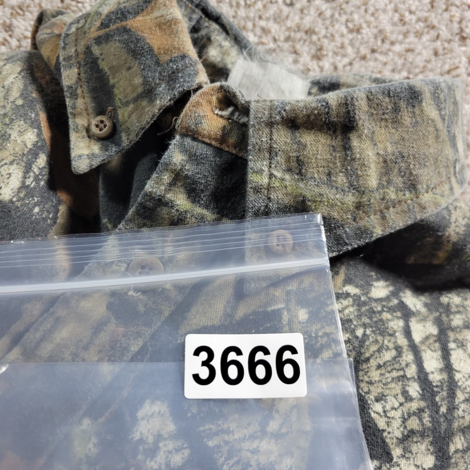 Jerzees Outdoors Shirt Youth XL? Camo Button Up Boys Retro