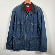 Vintage 1970s Big Mac Union Made Chore Jacket XL Red Liner