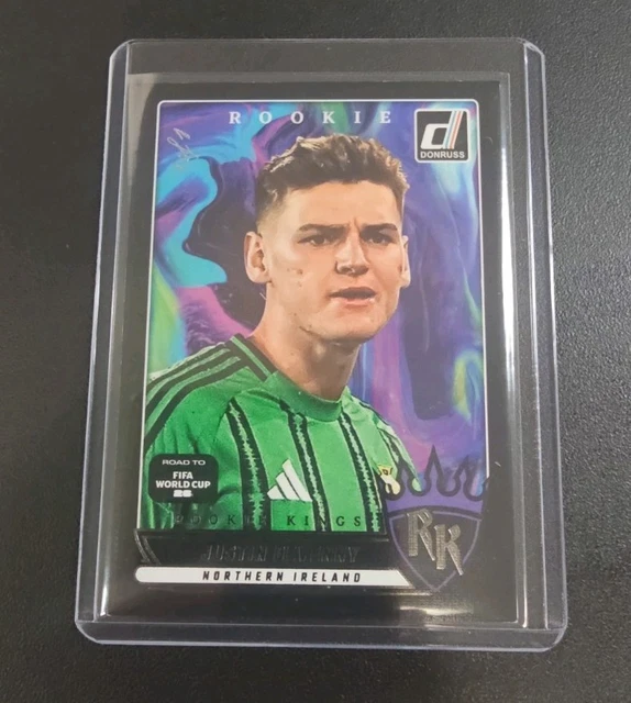 Justin Devenny 2025-26 Fifa World Cup 1/1 Black Rookie Kings Donruss Ireland