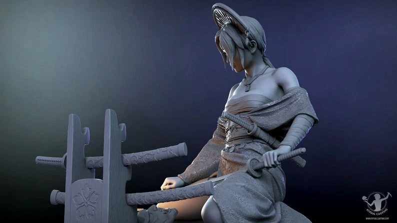 Kit Modelo Cazadora De Demonios Katsumi Sin Pintar/Sin Montar Foto 3 de 4