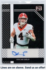 2024 Leaf Collective #PSA-OD1 Oscar Delp Pro Set Autographs Shimmer Black #/6