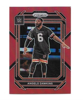 Angelo Dawkins 2023 Panini Prizm WWE Red 014/299 #169