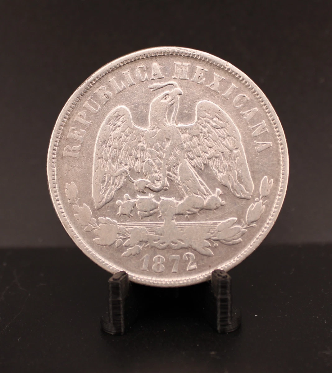 N4282【メキシコ】1872年50セント　古銭　　銀製　詳細不明？ 1872 Year Mexican Coins for sale | eBay