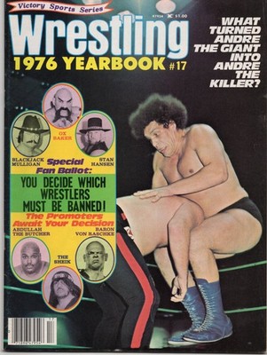 WRESTLING YEARBOOK #17 1976 (INTRODUCING KEVIN VON ERICH) SUPERSTAR GRAHAM WWWF