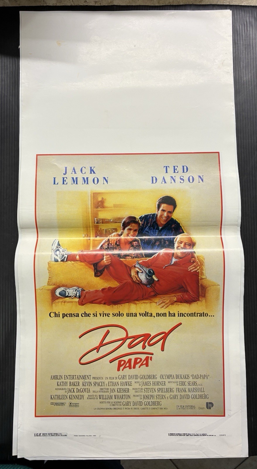 Locandina originale film Dad - Papà (1989) - Regia di Gary David Goldberg
