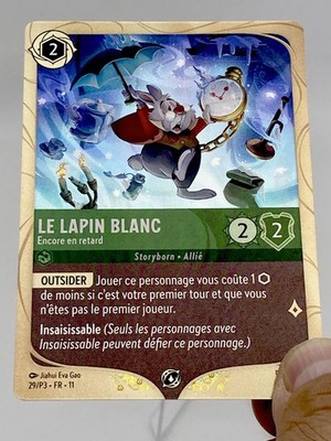 LORCANA promo card challenge FR11 29/P3 The White Rabbit  Foil new.