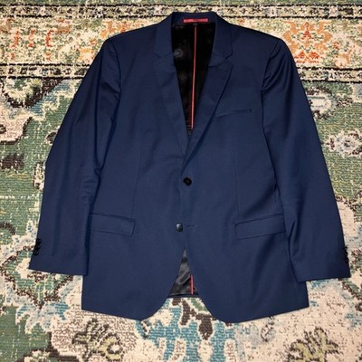 HUGO BOSS スーツ セットアップ ネイビー REDA Hugo Boss Navy Reda Suit Jacket Pants 44R Wool Extra Slim | eBay