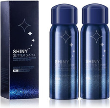 2 Pcs Body Glitter Spray, Perfect Body Glitter for Music Festival Stage Makeup a