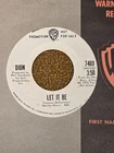 45 RPM Dion WB DJ 7469 Let it Be BEATLES VG++