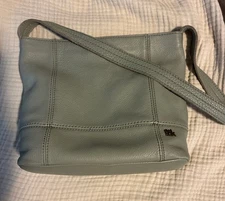 The Sak De Young Hobo Shoulder Bag Pebbled Green Leather Handbag