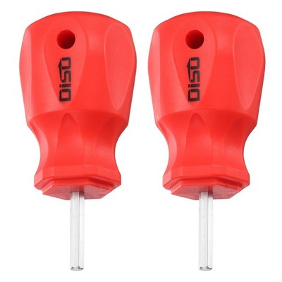 2pcs hex screwdriver small 4mm flat head for general use silver