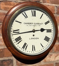 Antique Single Chain Fusee Wall Clock By Camerer Cuss & Co London Working Order
